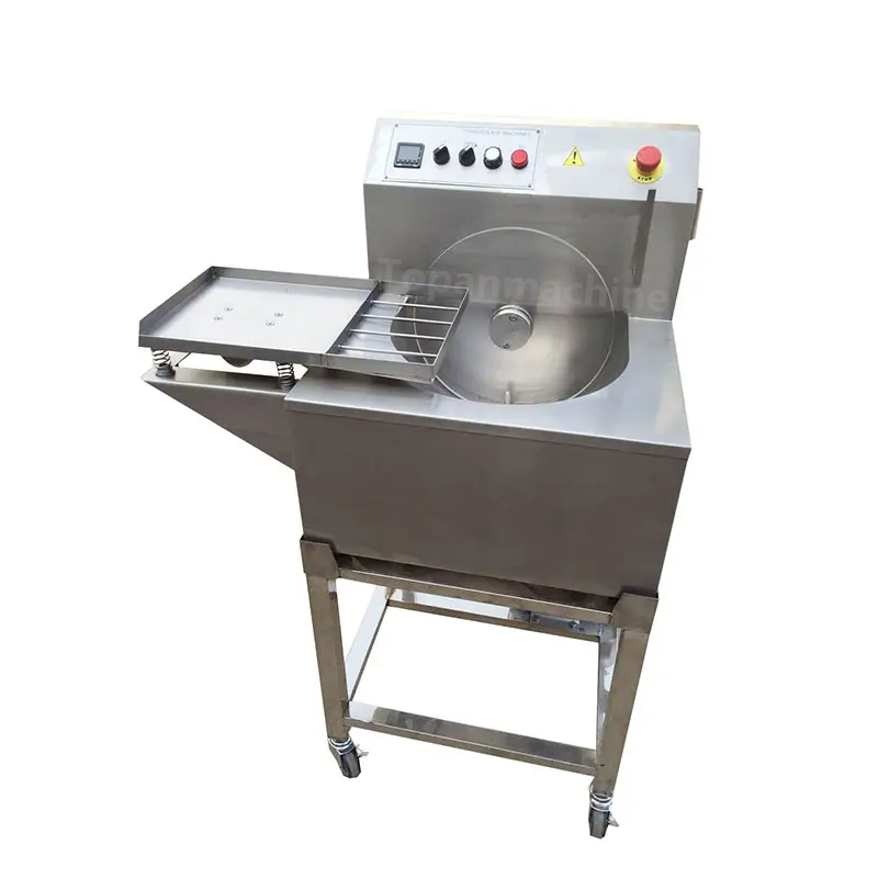 Industrial Chocolate Melting Pouring Enrobing Machine Commercial Small Chocolate Temper Coating Machine
