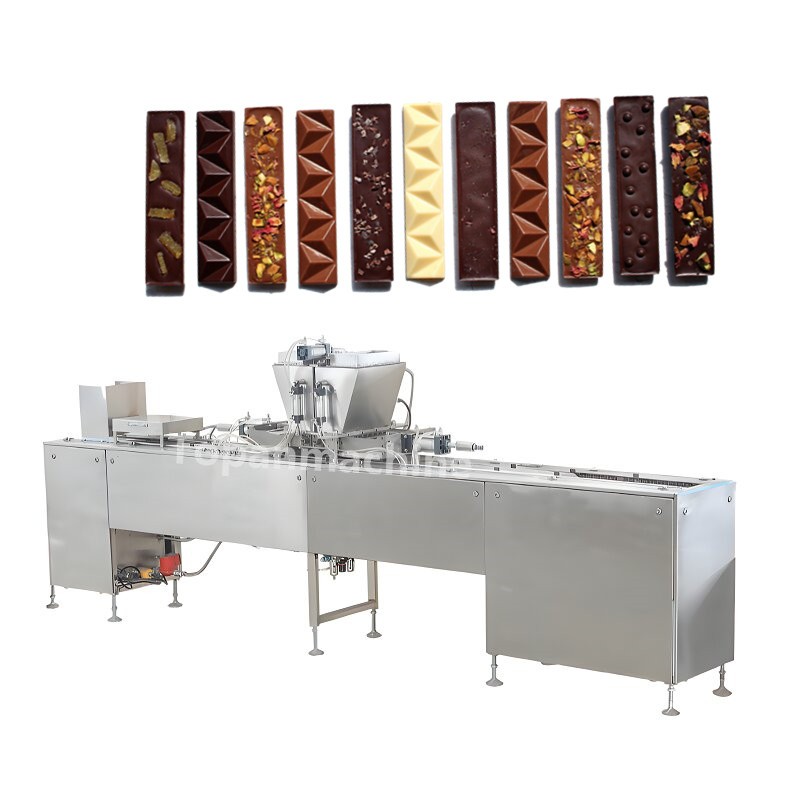 Automatic Nuts Chocolate Bar Production Line Chocolate Making Machine