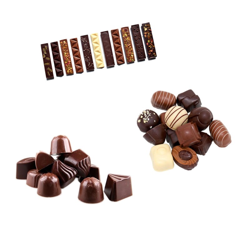 Automatic Nuts Chocolate Bar Production Line Chocolate Making Machine